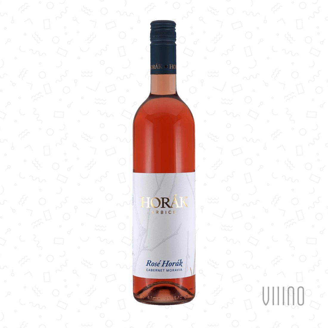 ROSÉ HORÁK Cabernet Moravia 2022 "Modrá řada" pozdní sběr HORÁK "Ochoze" polosuché š. 06/22